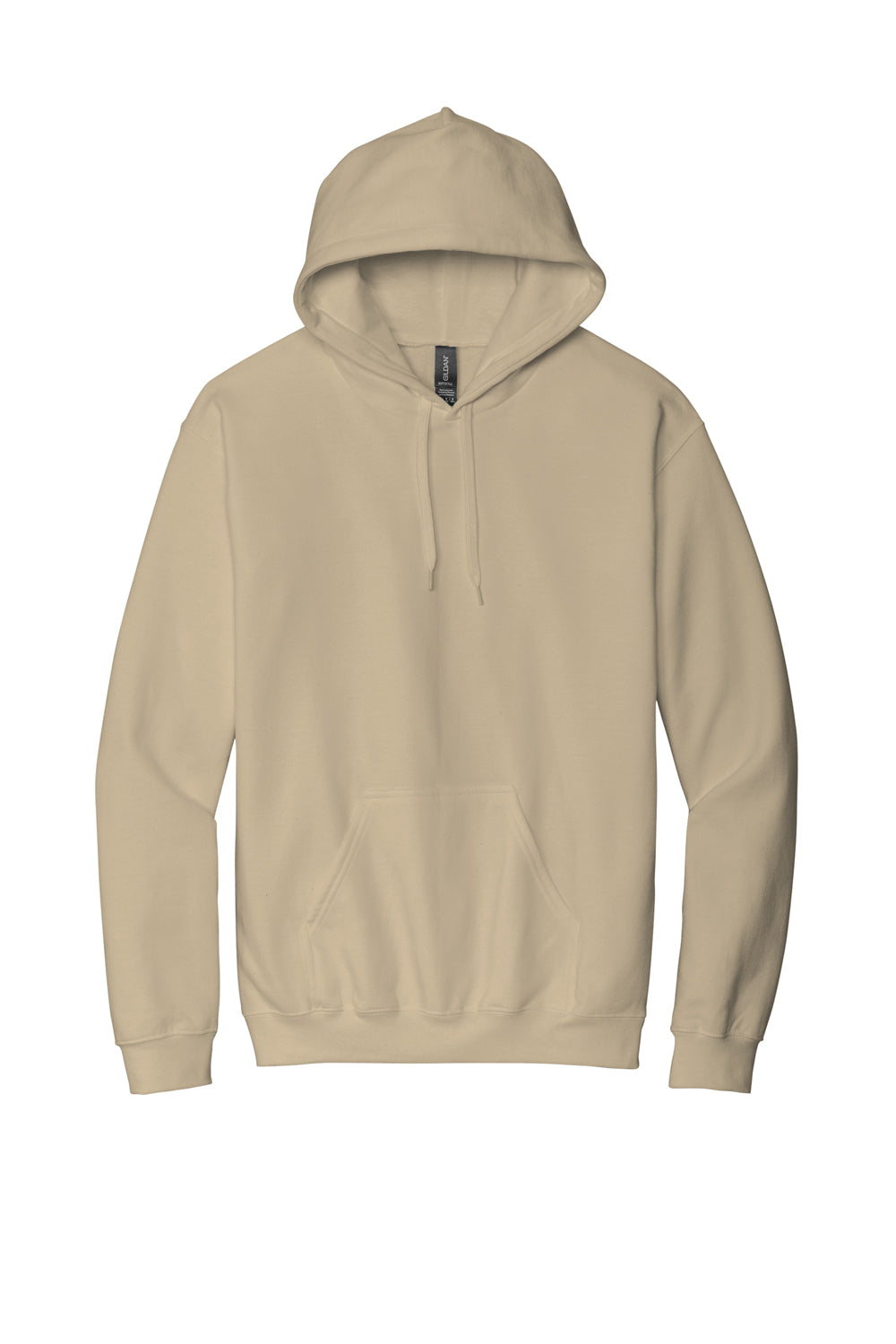 Gildan SF500 Mens Softstyle Hooded Sweatshirt Hoodie w/ Pouch Pocket Sand Flat Front