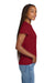 Hanes SL04 Womens Nano-T Short Sleeve Crewneck T-Shirt Deep Red Model Side