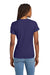 Hanes SL04 Womens Nano-T Short Sleeve Crewneck T-Shirt Navy Blue Model Back