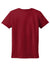 Hanes SL04 Womens Nano-T Short Sleeve Crewneck T-Shirt Deep Red Flat Back