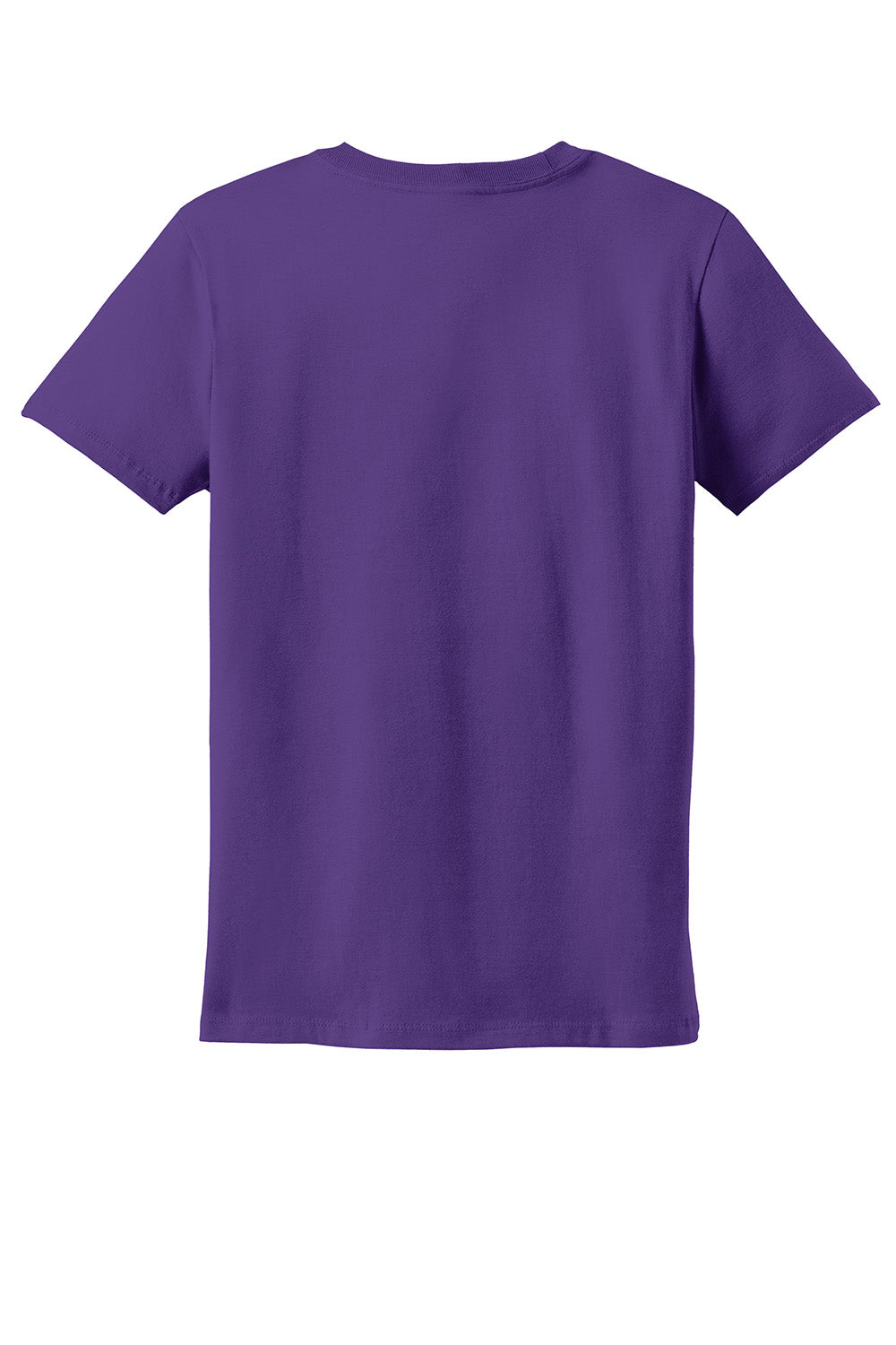 Hanes SL04 Womens Nano-T Short Sleeve Crewneck T-Shirt Purple Flat Back