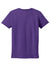 Hanes SL04 Womens Nano-T Short Sleeve Crewneck T-Shirt Purple Flat Back