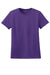 Hanes SL04 Womens Nano-T Short Sleeve Crewneck T-Shirt Purple Flat Front