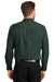 CornerStone SP17 Mens SuperPro Stain Resistant Long Sleeve Button Down Shirt w/ Pocket Dark Green Model Back