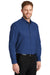 CornerStone SP17 Mens SuperPro Stain Resistant Long Sleeve Button Down Shirt w/ Pocket Royal Blue Model 3q