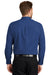 CornerStone SP17 Mens SuperPro Stain Resistant Long Sleeve Button Down Shirt w/ Pocket Royal Blue Model Back