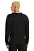 Sport-Tek ST100LS Mens Competitor United Long Sleeve Crewneck T-Shirt Black/White Model Back