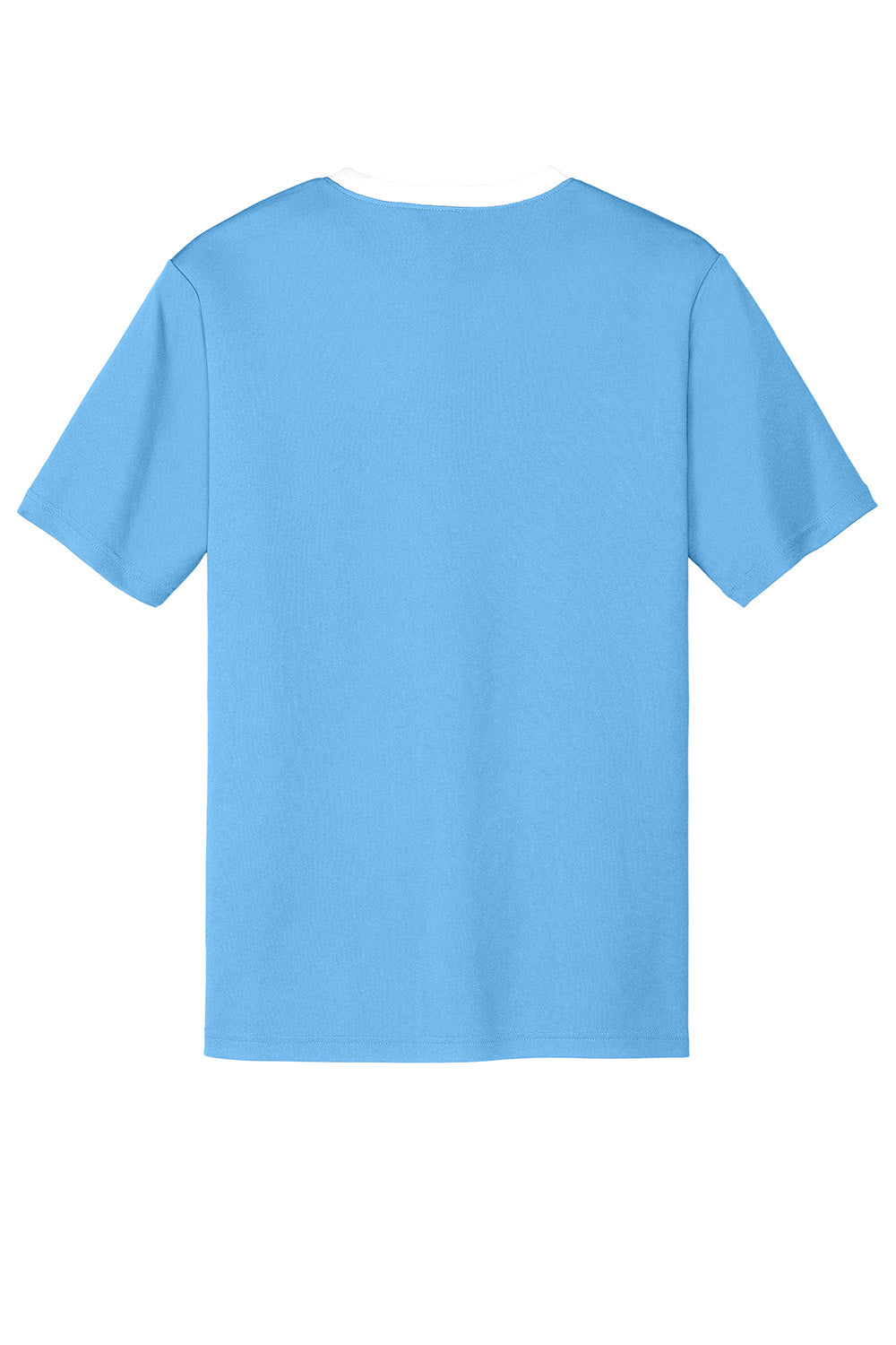 Sport-Tek ST100 Mens Competitor United Short Sleeve Crewneck T-Shirt Carolina Blue/White Flat Back