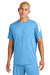 Sport-Tek ST100 Mens Competitor United Short Sleeve Crewneck T-Shirt Carolina Blue/White Model Front