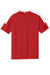 Sport-Tek ST100 Mens Competitor United Short Sleeve Crewneck T-Shirt Deep Red/White Flat Front