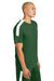 Sport-Tek ST100 Mens Competitor United Short Sleeve Crewneck T-Shirt Forest Green/White Model Side