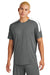 Sport-Tek ST100 Mens Competitor United Short Sleeve Crewneck T-Shirt Iron Grey/White Model Front