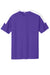 Sport-Tek ST100 Mens Competitor United Short Sleeve Crewneck T-Shirt Purple/White Flat Front