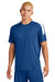 Sport-Tek ST100 Mens Competitor United Short Sleeve Crewneck T-Shirt Royal Blue/White Model Front