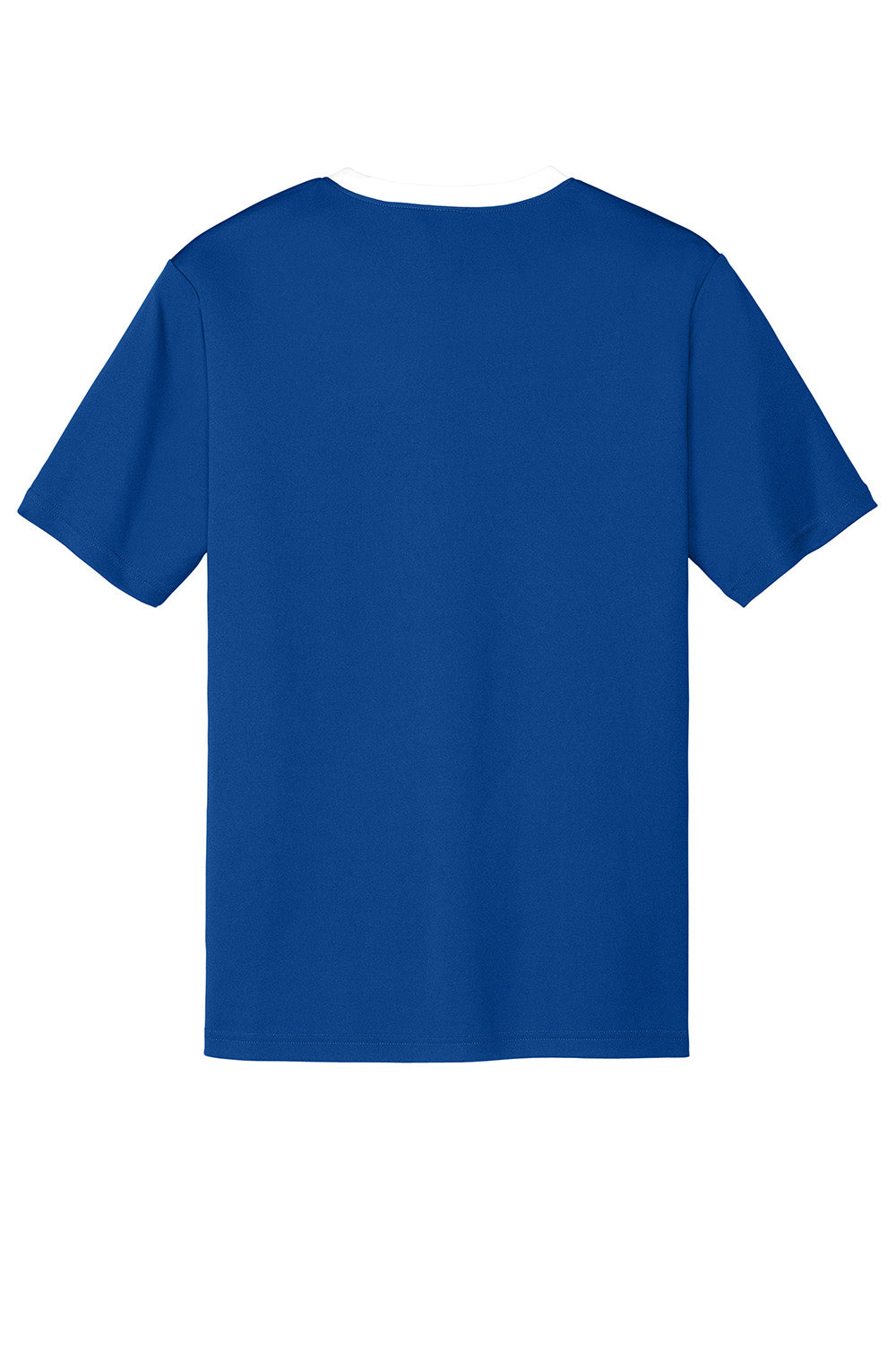 Sport-Tek ST100 Mens Competitor United Short Sleeve Crewneck T-Shirt True Royal Blue/White Flat Back