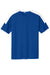 Sport-Tek ST100 Mens Competitor United Short Sleeve Crewneck T-Shirt True Royal Blue/White Flat Front