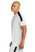 Sport-Tek ST100 Mens Competitor United Short Sleeve Crewneck T-Shirt White/Black Model Side