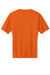 Sport-Tek ST101 Mens Competitor United Short Sleeve V-Neck T-Shirt Deep Orange/White Flat Back