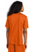 Sport-Tek ST101 Mens Competitor United Short Sleeve V-Neck T-Shirt Deep Orange/White Model Back