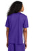 Sport-Tek ST101 Mens Competitor United Short Sleeve V-Neck T-Shirt Purple/White Model Back