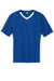 Sport-Tek ST101 Mens Competitor United Short Sleeve V-Neck T-Shirt True Royal Blue/White Flat Front