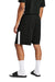 Sport-Tek ST103 Mens Competitor United Athletic Shorts Black/White Model Back