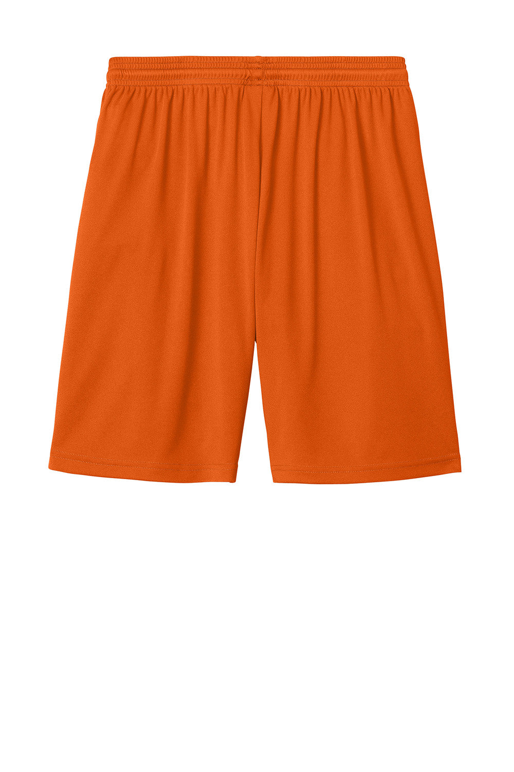 Sport-Tek ST103 Mens Competitor United Athletic Shorts Deep Orange/White Flat Back