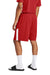 Sport-Tek ST103 Mens Competitor United Athletic Shorts Deep Red/White Model Back