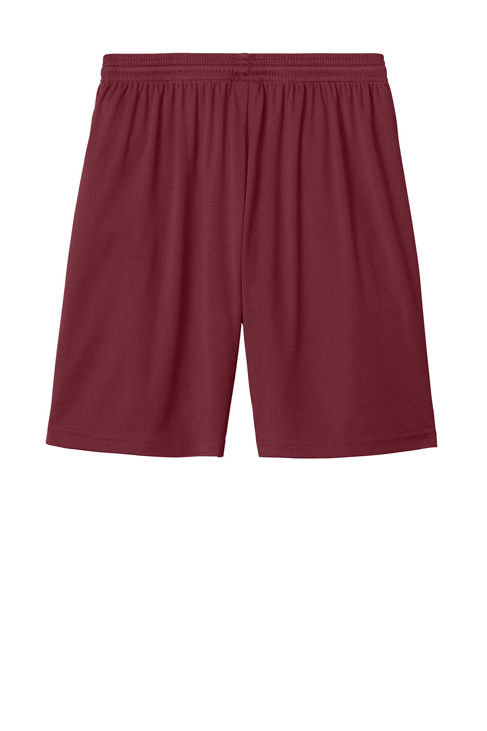 Sport-Tek ST103 Mens Competitor United Athletic Shorts Maroon/White Flat Back