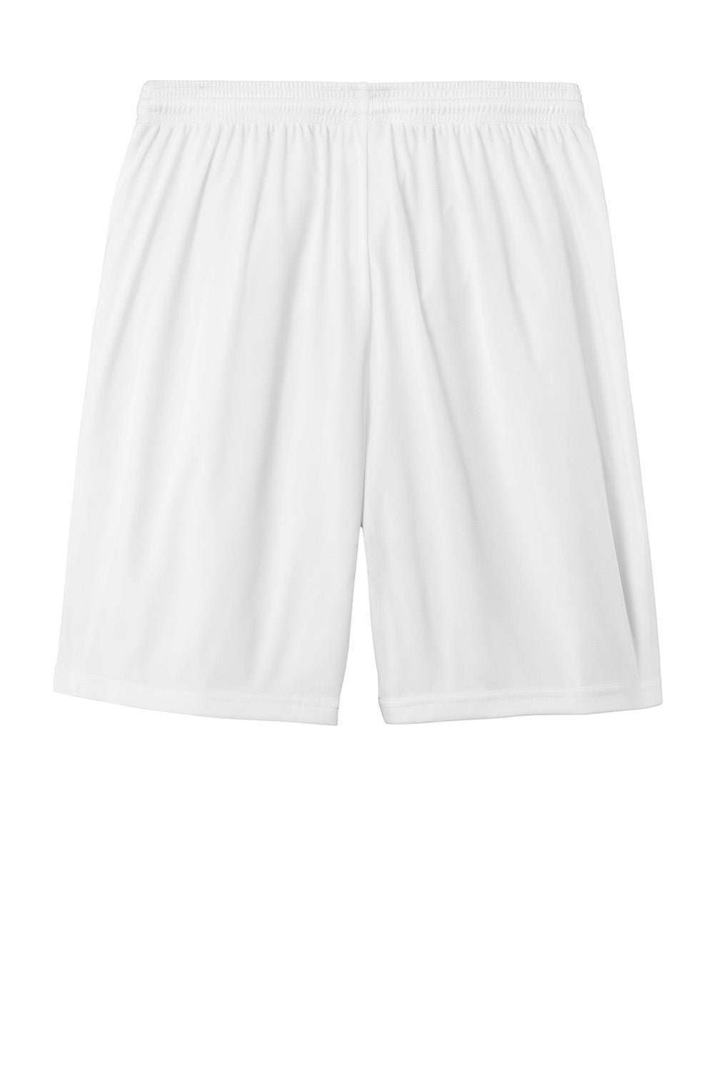 Sport-Tek ST103 Mens Competitor United Athletic Shorts White Flat Back