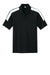 Sport-Tek ST104 Mens Competitor United Short Sleeve Polo Shirt Black/White Flat Front