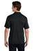 Sport-Tek ST104 Mens Competitor United Short Sleeve Polo Shirt Black/White Model Back