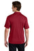 Sport-Tek ST104 Mens Competitor United Short Sleeve Polo Shirt Deep Red/White Model Back