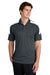 Sport-Tek ST104 Mens Competitor United Short Sleeve Polo Shirt Iron Grey/White Model Front