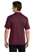 Sport-Tek ST104 Mens Competitor United Short Sleeve Polo Shirt Maroon/White Model Back