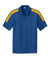 Sport-Tek ST104 Mens Competitor United Short Sleeve Polo Shirt Royal Blue/Gold Flat Front