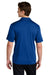 Sport-Tek ST104 Mens Competitor United Short Sleeve Polo Shirt True Royal Blue/White Model Back