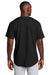 Sport-Tek ST220 Mens Tough Mesh Moisture Wicking Short Sleeve Jersey Black Model Back