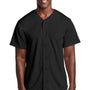 Sport-Tek Mens Tough Mesh Moisture Wicking Short Sleeve Jersey - Black