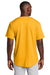 Sport-Tek ST220 Mens Tough Mesh Moisture Wicking Short Sleeve Jersey Gold Model Back