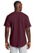 Sport-Tek ST220 Mens Tough Mesh Moisture Wicking Short Sleeve Jersey Maroon Model Back