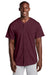 Sport-Tek ST220 Mens Tough Mesh Moisture Wicking Short Sleeve Jersey Maroon Model Front