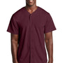 Sport-Tek Mens Tough Mesh Moisture Wicking Short Sleeve Jersey - Maroon