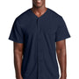 Sport-Tek Mens Tough Mesh Moisture Wicking Short Sleeve Jersey - True Navy Blue