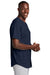 Sport-Tek ST220 Mens Tough Mesh Moisture Wicking Short Sleeve Jersey True Navy Blue Model Side