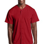 Sport-Tek Mens Tough Mesh Moisture Wicking Short Sleeve Jersey - True Red