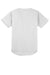 Sport-Tek ST220 Mens Tough Mesh Moisture Wicking Short Sleeve Jersey White Flat Back