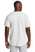 Sport-Tek ST220 Mens Tough Mesh Moisture Wicking Short Sleeve Jersey White Model Back