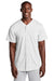 Sport-Tek ST220 Mens Tough Mesh Moisture Wicking Short Sleeve Jersey White Model Front