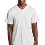 Sport-Tek Mens Tough Mesh Moisture Wicking Short Sleeve Jersey - White